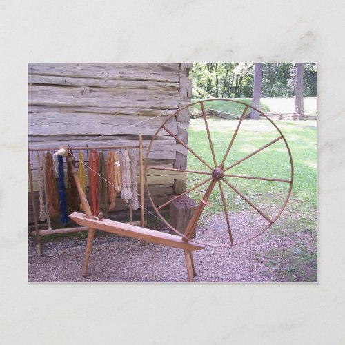 Spindle Wheel Postcard