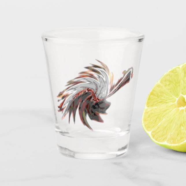 Spindle Wind D Shot Glass (Front)