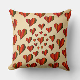 Spindled Heart Design Throw Pillow