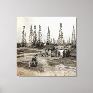 Spindletop Oil field - Texas 1902 Canvas Print