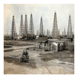 Spindletop Oil field - Texas 1902 Photo Print
