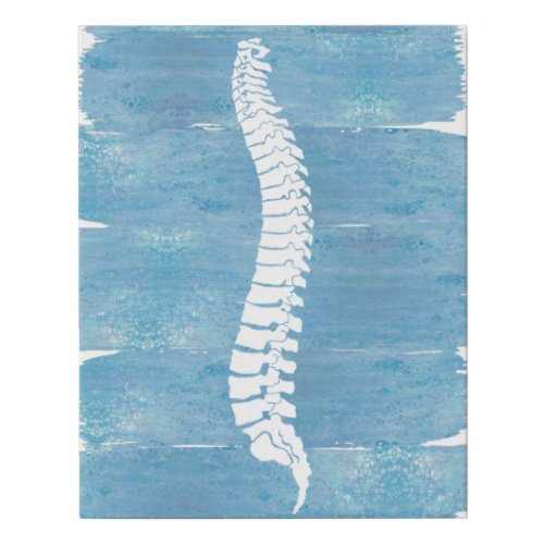 Spine Art Chiropractic Sign Spine  Faux Canvas Print