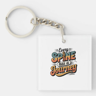 Spine Care Journey and Body Alignment Keychain
