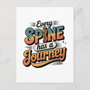 Spine Care Journey and Body Alignment Postcard