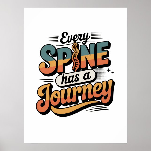 Spine Care Journey and Body Alignment Poster (Front)