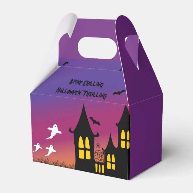 Spine Chilling Halloween  Favor Boxes (Front Side)