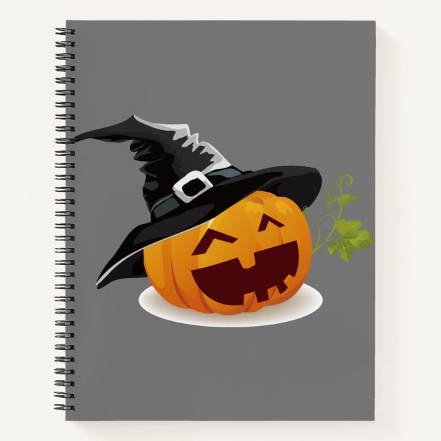 Spine-Chilling Scribbles: Halloween Custom  Notebook (Front)
