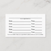 Spine Chiropractor Multiple Appointment Cards | Zazzle