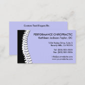 Spine Cutout Chiropractic Business Cards (Front/Back)