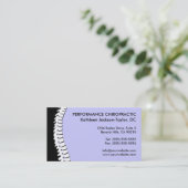 Spine Cutout Chiropractic Business Cards (Standing Front)