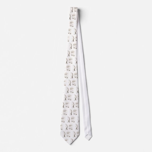 Spine Details Sepia Tie (Front)