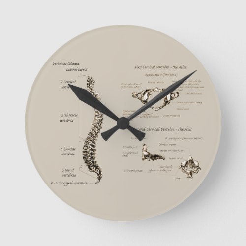 Spine Round Clock
