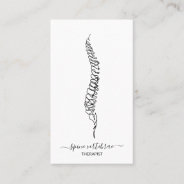 Spine Vertebrae Orthopedic Doctor Business Card at Zazzle