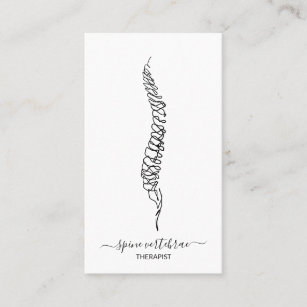 Spine vertebrae orthopedic doctor business card