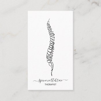 Spine Vertebrae Orthopedic Doctor Business Card by Custom_Stationery_ at Zazzle