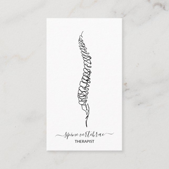 Spine vertebrae orthopedic doctor business card (Front)