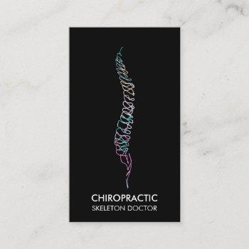 Spine Vertebrae Orthopedic Doctor Chropractic Business Card by Custom_Stationery_ at Zazzle