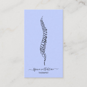 Spine vertebrae orthopedic doctor nurse business card