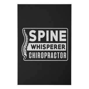 Spine Whisperer Chiropractor Chiro Chiropractic Faux Canvas Print