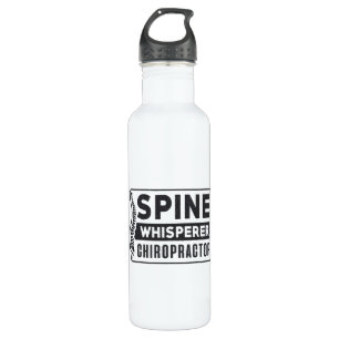 Spine Whisperer Chiropractor Therapy Chiropractic Stainless Steel Water Bottle