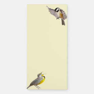 Spingtime Birds on Yellow Notepad