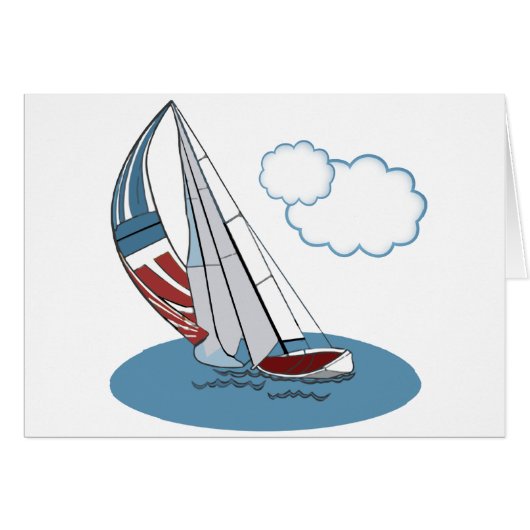 Spinnaker in the Wind Cards (Front Horizontal)