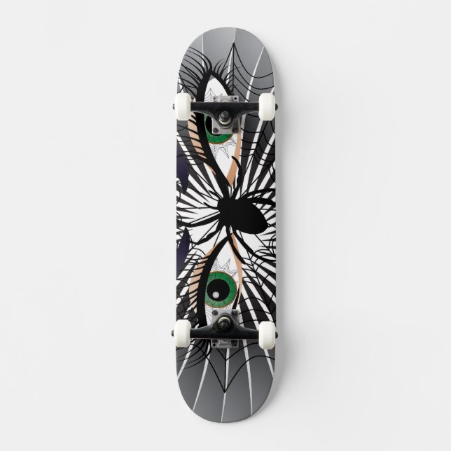 Spinnen - Frau Skateboard Deck (Front)