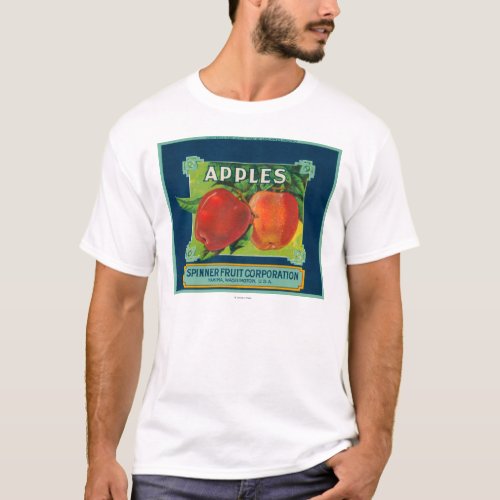 Spinner Fruit Apple Label - Yakima, WA