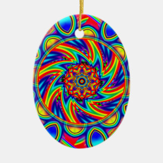 Spinner Mandala (add words) Ceramic Ornament