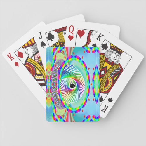 Spinner Rainbow Eye add words Playing Cards