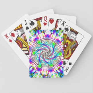 Spinner Tie Dye (edit text) Playing Cards