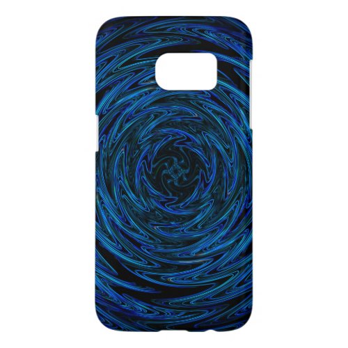 Spinning blue ripples samsung galaxy s7 case