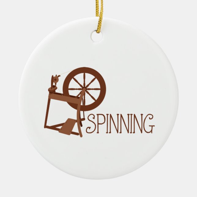 Spinning Ceramic Ornament (Front)