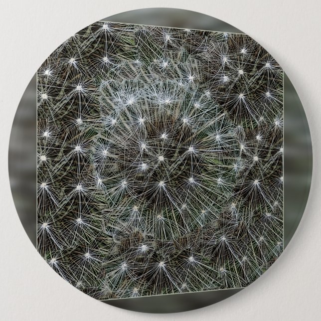 Spinning dandelion puff button (Front)