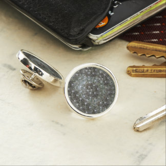 Spinning dandelion puff lapel pin