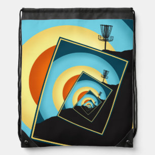 Spinning Disc Golf Baskets 1 Drawstring Bag
