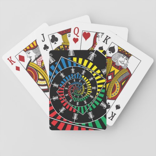 Spinning Disc Golf Baskets Playing Cards