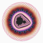 Spinning fast - Fractal Classic Round Sticker