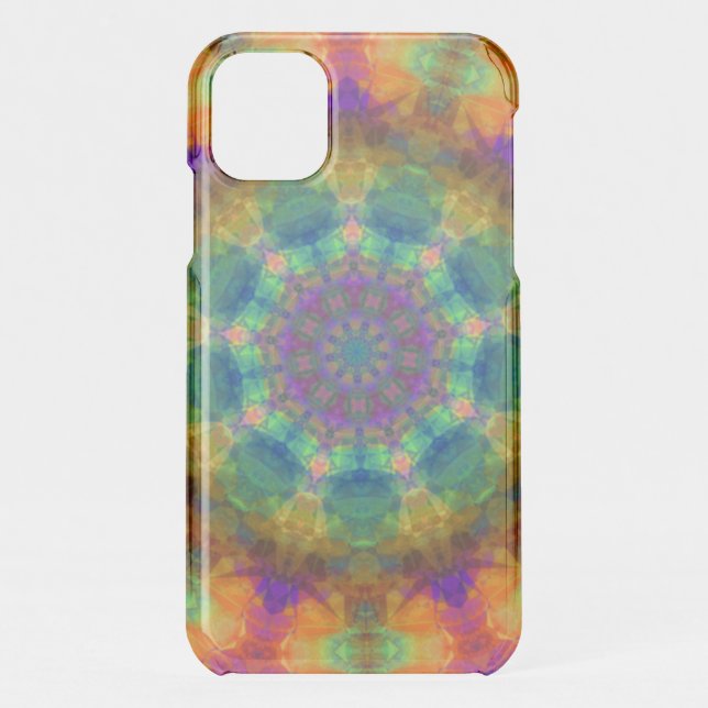 Spinning Kaleidoscope Rainbow Uncommon iPhone Case (Back)