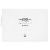 Spinning Lilies Cards (Back Horizontal)