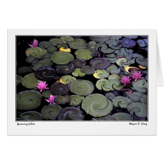 Spinning Lilies Cards (Front Horizontal)
