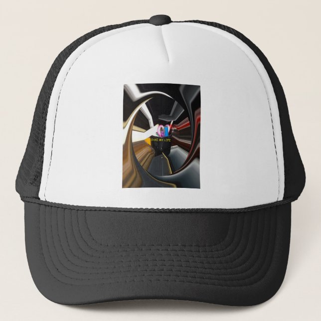 Spinning Office Essentials Modern Wall Decor      Trucker Hat (Front)