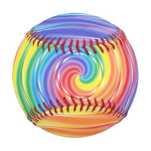 Spinning Rainbow Baseball