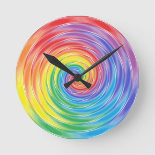 Spinning Rainbow Clock