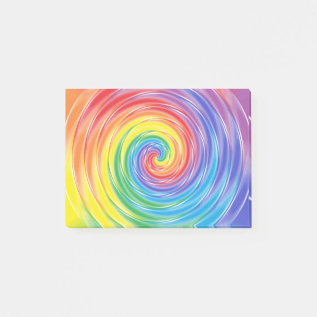 Spinning Rainbow Post-it Notes (Front)
