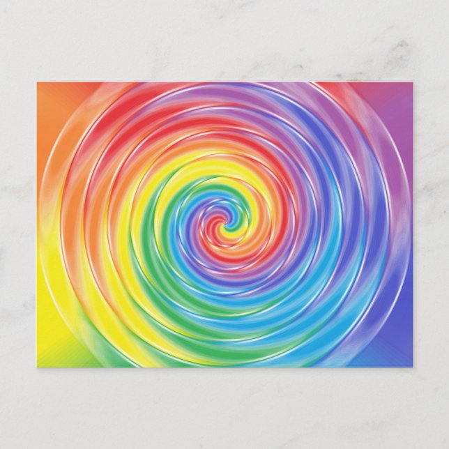 Spinning Rainbow Postcard (Front)