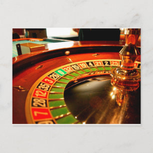 Spinning Roulette Wheel Postcard