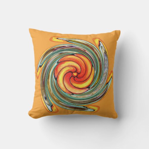 Spinning Sacral Chakra Initiation Throw Pillow