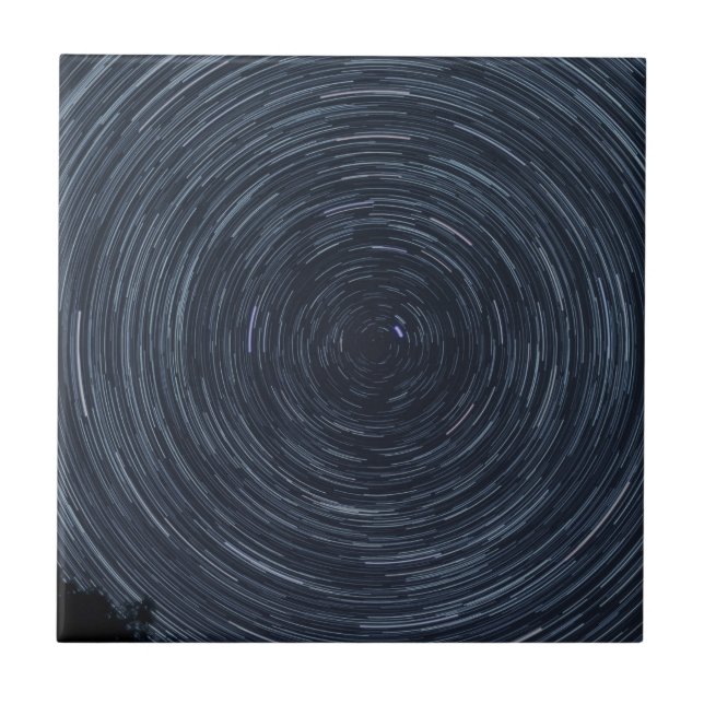 Spinning Sky Ceramic Tile (Front)