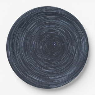 Spinning Sky (Stars in Outer Space) Paper Plates